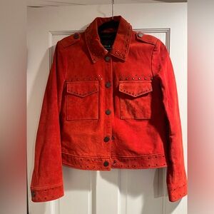 Bagatelle Red Studded Utility Jacket